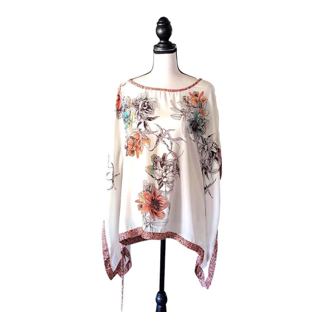 Marciano NWOT Women's Floral Kaftan Blouse Size Small